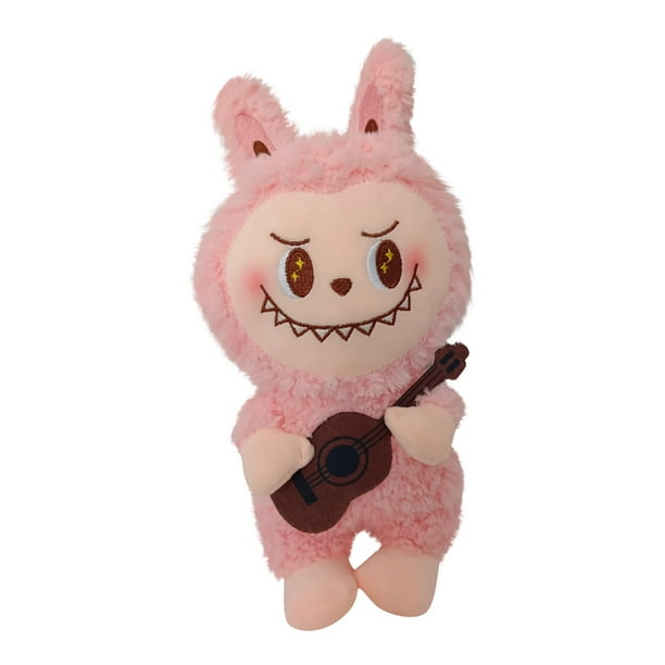 Pop Mart Labubu Nuevo pendiente de muñeca de peluche de macarrón de monstruo de Labubu de Pop Mart Regalos de figuras de la serie de muñecas de peluche de macarrones emocionantes