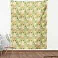 thumbnail image 4 of Ambesonne Tropical Fabric by the Yard, Exotic Hand-Drawn Pattern, 2 Yards, Pale Orange and Fern Green, 4 of 5
