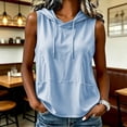 thumbnail image 2 of Bovemsi Tank Tops for Women Sleeveless Hooded Comfort Tops for Women Trendy XXL, 2 of 5