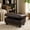 Brown, variant on Aukfa 29" Storage Ottoman Bench for Sectional Sofa for Home Office, Lift Top , Leather, Black