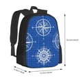thumbnail image 3 of Daiia Compass Backpack for Men and Women -Durable Backpack Large Capacity, Water-Resistant Bag with Adjustable Straps and Laptop Compartment, 3 of 9
