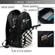 thumbnail image 4 of Fotbe Black and White Checkerboard Mochila con Estampado y Puerto USB para Hombre y Mujer, Mochila Antirrobo, Mochila de Viaje, Mochila Escolar, Mochila Universitaria, 4 of 7