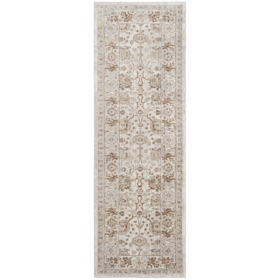 SAFAVIEH Illusion Phylliss Oriental Runner Rug, Cream/Light Brown, 2'3" x 7'