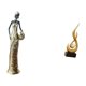 thumbnail image 5 of Figura de escritorio,Artesanía de escritorio con figuras africanas coleccionables,Estatua de dama tribal,pieza de arte para decoración del hogar,Escultura abstracta de fuego,Estatua de arte, 5 of 8