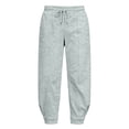 thumbnail image 5 of Oksale Petite Joggers for Women Casual Elastic Waisted Drawstring Ankle Sweat Pants with Pockets Cozy Wicking Athletic Workout Pants Going Out Outfits Gray L, 5 of 9