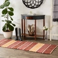 thumbnail image 4 of Denim Color Block Cotton Chindi Rug 2Ft 3Inx6Ft, 4 of 5
