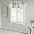 thumbnail image 3 of Home Soft Things Printed Microfiber Valance - Emma 2 Piece Set - Taupe - 60" x 18", 3 of 7