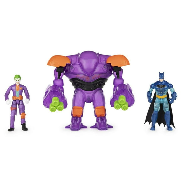 Batman 4-inch The Joker Vs. Batman Action Figure Set with Transforming Tech Armor (Walmart Exclusive)