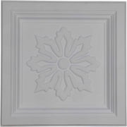 23 7/8"W x 23 7/8"H x 2 1/2"P Floral Ceiling Tile