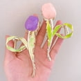thumbnail image 3 of Mode Coréenne Rose 3D Pinces à Cheveux de Tulipe pour les Femmes Filles Été Requin Clip Cheveux, 3 of 6