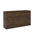 Mainstays Classic 6 Drawer Dresser, Walnut