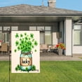 thumbnail image 3 of Amhnf Lucky Clover Jar Garden Flag For Home Outdoor Garden Yard Decor 12x18 inch, 3 of 5