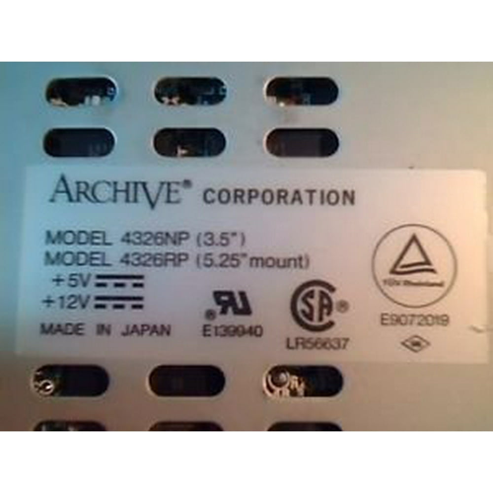 ARCHIVE CORP 4326NP 4/8GB DAT TAPE DRIVE SCSIDATTapeDriveArchive