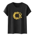 thumbnail image 4 of Blouses pour Femmes,Shorts pour Femmes,Blouse à Manches Courtes Imprimée pour Femmes, T-Shirt Drôle à Col Rond,Blouses pour Femmes Mode,Blouses à Manches Courtes pour Femmes, 4 of 5