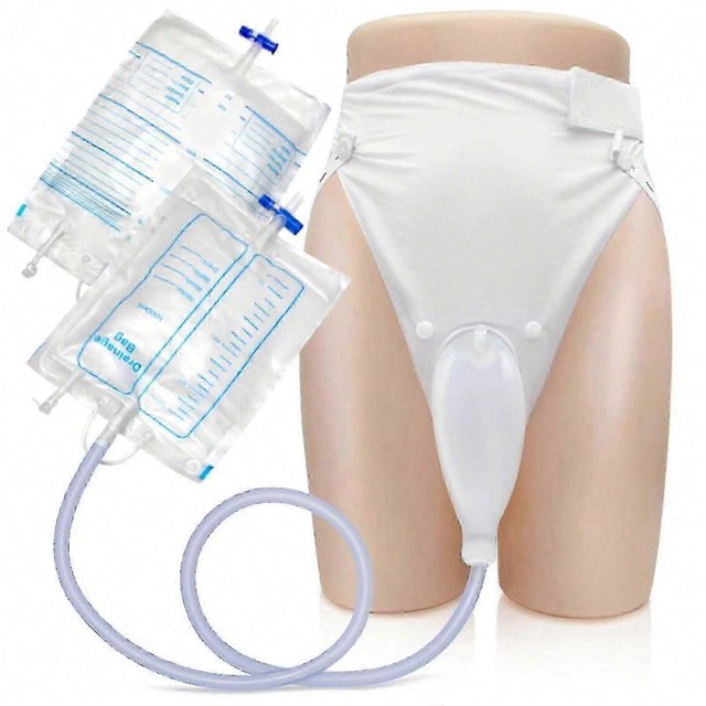 Wearable Urine Bag With Catheter Duct 1000ml 2000ml For Men Women Elderly Urinary Incontinence, Bedridden Patients