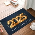 thumbnail image 4 of Pofeuu 2025 Happy New Year 6 Print Flannel Doormats Rug16"x24"Rug Washable Doormats Indoor Outdoor Rugs for Layered Front Door Mats, Porch, Kitchen, Entryway, 4 of 7