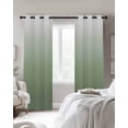 thumbnail image 3 of Sage Green Ombre Blackout Curtains 54 Inches Long for Bedroom,Farmhouse Green Gradient Modern Abstract Art Thermal Insulated Room Darkening Black Out Curtain Panels Grommet Drapes for Living Room, 3 of 8
