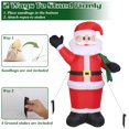 thumbnail image 2 of Christmas Inflatable Santa Claus,  6.9ft Glow up Santa Claus Outdoor Yard Lawn Holiday Decor, 2 of 9