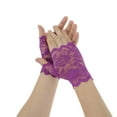 thumbnail image 1 of Guantes sin dedos bloqueadores del sol únicos para mujeres, guantes delgados para conducir en color púrpura., 1 of 5