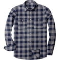 thumbnail image 1 of Alimens & Gentle Camisas casuales de franela a cuadros de manga larga con botones y ajuste regular para hombre, 1 of 4