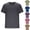 Dark Gray, variant on HAJWOH Mens T-Shirts Cotton Short Sleeve Casual Crew Neck Tops Moisture Wicking Soft Basic Shirts with Pocket