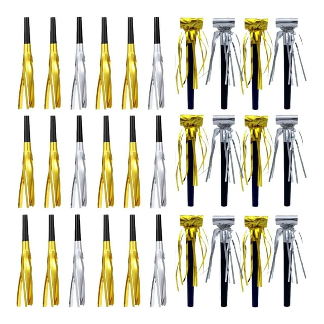 Rongfmy 30 Pieces Party Blowers Fun Glitter Noise Maker for Sporting Events