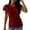 #04 Wine 【One to Wear, One to Wash, One to Spare.】, variant on Women's Lace Hollow Out Short Sleeve Tops Shirts Blouses Round Neck Petal Sleeve Loose Fit Casual Daily Wear Vacation Beach Party Night Out Fashion Essential Gift for Women