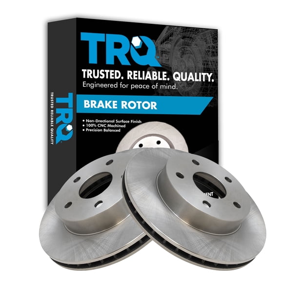 TRQ Front Brake Rotors Set Vented Fits Select 1999-2004 Jeep Grand Cherokee