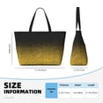 thumbnail image 4 of Sigee Gold Glitter Gradient Print Extra Large Waterproof Beach Travel Bag with Zipper - Durable and Versatile for Vacation, Gym, and Daily Use, 4 of 7