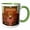Green/White, variant on 3drose, Australia, Canberra, Parliament House, Capital Hill-au01 Dwa3336 - David Wall, 11oz Two-tone Green Mug