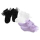 thumbnail image 3 of GOOHOCHY 3 pares de calcetines ligeros con ribete de encaje para niños, suaves y transpirables, de algodón blanco, para el tobillo, para niñas pequeñas, ropa de verano., 3 of 8