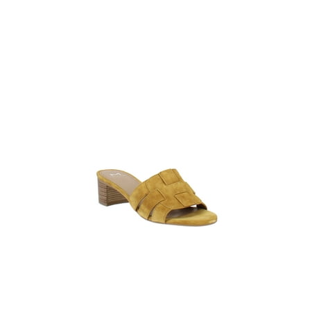 

Marc Fisher LTD | Debora Woven Block Heel Sandals | Yellow | Size 9.5