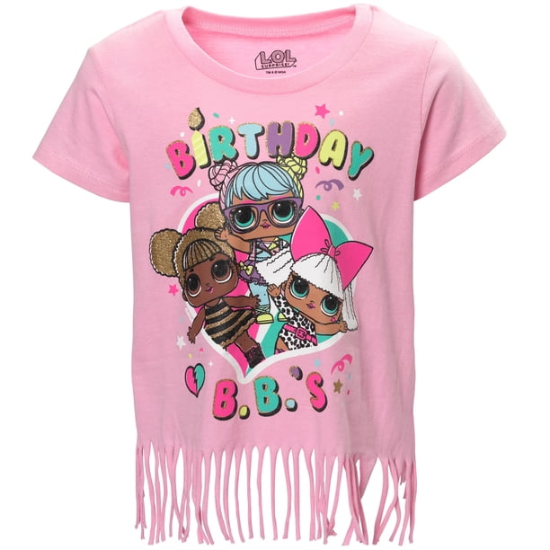 L.O.L. Surprise! Diva Bon Bon Queen Bee Birthday Little Girls T-Shirt Pink  5 - Walmart.com