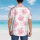 thumbnail image 4 of Fotbe Cartoon Pig Camisa Hawaiana para Hombre Unisex – Camisa Casual de Verano con Botones de Manga Corta de Algodón y Lino,X-Large, 4 of 7