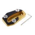 thumbnail image 1 of Unique Bargains 1 Juego de Almohadilla de Placa de Soporte de Motocicleta de aleación de Aluminio para Yamaha TMAX 2017-2020 con Llave Dorada, Negra, 1 of 1