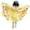 V102-Yellow, variant on WhouRiu Girls Long Sleeve Dresses Casual Summer Crew Neck Butterfly Wing Dress Kids Comfortable Cute Everyday Sundress,5-6 Years