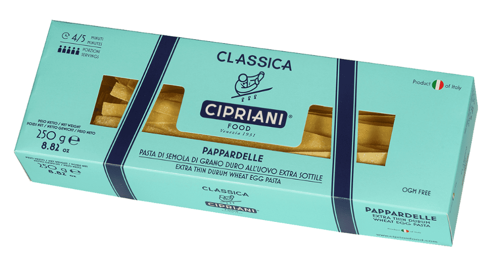 Cipriani Pappardelle Egg Pasta, 8.82 Oz Pack Of 12