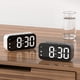 thumbnail image 5 of Sidaley Reloj despertador digital Pantalla LED Relojes electrónicos portátiles 12/24H Alarmas duales Reloj de Botón Función de repetición Electrónica Blanco, 5 of 6