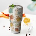thumbnail image 3 of 30oz Autumn Fall Leaves Pattern Tumblers Stainless Steel Tumbler with Lid and Straw,Vacuum Insulated Double Wall Travel Tumbler Cups Mug with Cleaning Brush for Coffee,Tea, 3 of 7
