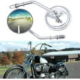 thumbnail image 5 of Chrome Motorcycle Round Sportster Mirrors Rear View Compatible With Harley Davidson Fatboy Dyna Street Glide Road King Softail -get It Gift, 5 of 5