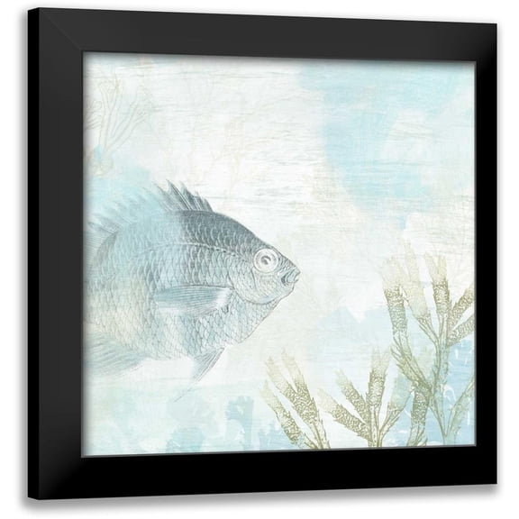 Vess, June Erica 12x12 Black Modern Framed Museum Art Print Titled - Coastal Fresco I