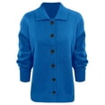 thumbnail image 4 of Womens Lightweight Knit Cardigan Long Sleeve Button Down Open Front Soft Casual Top Blue XXL, 4 of 5