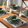 thumbnail image 2 of AmorArc Ceramic Dinner Plates Set of 6,10.5 Inch Handmade Reactive Glaze Stoneware Plates, Rustic Shape Dinnerware Dish Set for Kitchen, Microwave & Dishwasher Safe, Scratch Resistant-Gade Green, 2 of 8
