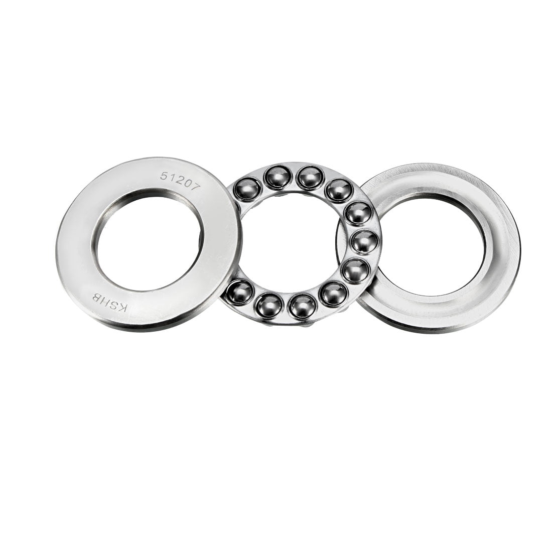 uxcell 51207 Thrust Ball Bearings 35mm x 62mm x 18mm Carbon Steel One-Way Rolling Direction