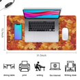 thumbnail image 4 of Autumn Leaves Of Maple Print Mouse Mat, Rectangle Large Non-Slip Rubber Gaming Mouse Pad with Stitched Edges, Office Mouse Pad for Women Men Kids, 31.5x15.7in, 4 of 7