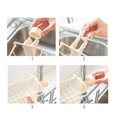 thumbnail image 4 of Detachable Sink Rack Large Capacity Kitchen Storage Shelf Hollow Sink Drain Holder锛孏rey, 4 of 6