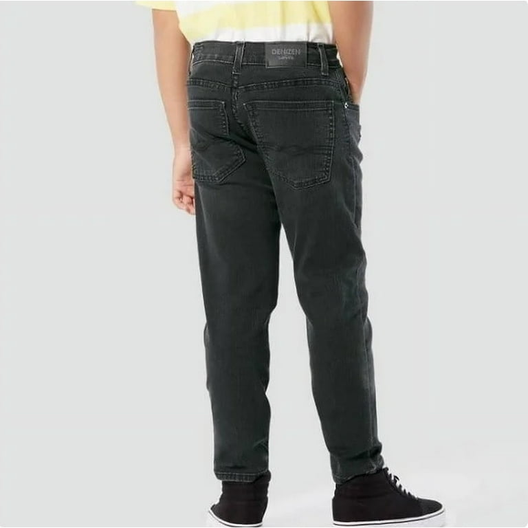 DENIZEN from Levi s Boys Black Taper Jeans Regular Size 16