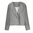 thumbnail image 3 of Sevevn Winter Coats for Winter Fashion Women's Casual Long Sleeve Solid Button Ladies Tops Blouse Coat Outwear Jacket Gift for Girls, 3 of 5