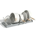 thumbnail image 1 of Adjustable Kitchen Pot & Pan Organizer: Under-Sink Expandable Storage Rack with Height-Customizable Shelves for Efficient Utensil, Cookware & Spice Organization - Durable, Space-Saving Gray Cabinet, 1 of 6
