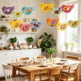 thumbnail image 5 of DefiDgd 12pcs Wooden 2D Flat Hanging Bird String Hanging Pendant,Colorful Flat Tropical Bird Statue for Summer Party Tree Wall Window Hanging Decoration Supplies(B), 5 of 6